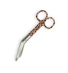 Tijeras de corte de vendaje de yeso Lister de primeros auxilios dentales médicos tijeras quirúrgicas Acero inoxidable 14 Cm leopardo fantasía CE ISO - Product Image 6