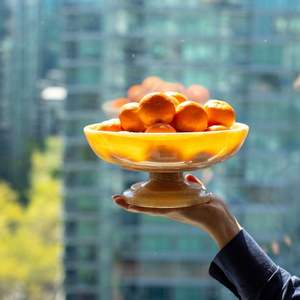 ชามสลัดผลไม้ทรงกลมทำด้วยมือหลากสีชามเสิร์ฟผลไม้ทรงกลมขนาดใหญ่สไตล์แฟนซีเป็นมิตรที่ดีที่สุด - Product Image 1