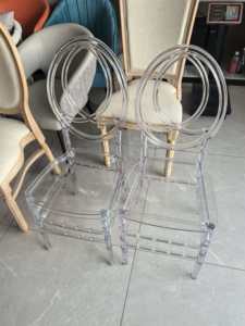 Chaises de réception en plastique transparent en gros, chaises de réception d'hôtel, chaise Phoenixi en résine transparente pour la location - Product Image 4