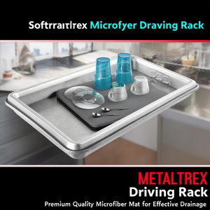 METALTEX Softex Microfiber Draining <b>Rack</b> Premium Quality Microfiber Mat for Effective Drainage - Product Image 3