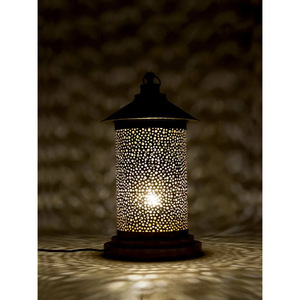 2025 Handmade Ma-rốc Đèn Lồng Vàng Ánh Sáng Thẩm Mỹ Vòng Kim Loại Trang Trí Trụ Cột Chủ Cho Nhà Và Vườn - Product Image 4