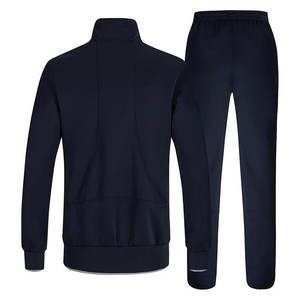 ชุดวอร์มวิ่งลำลองผ้าคอตตอนโพลีเอสเตอร์สำหรับผู้ชายชุดวอร์มโลโก้ด้านหน้าพิมพ์ลายสีดำระบายอากาศได้ไซส์ใหญ่พิเศษ - Product Image 2