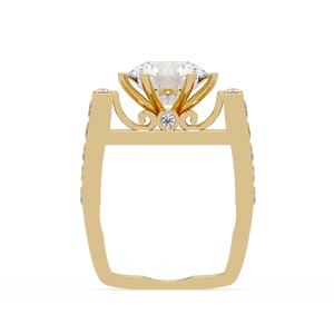Bagues audacieuses en argent sterling 925 avec diamants de laboratoire ronds, anneau en V unisexe, 5,00 carats, certifiées IGI, pour fiançailles, du fabricant - Product Image 5