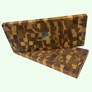 Planche à découper durable et antibactérienne en bois de teck conçue sur mesure de haute qualité Logo personnalisé écologique efficace pour hacher - Product Image 5