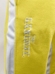 OEM High Quality Elastic Waist Sweatpants Yellow Trousers <b>White</b> Side <b>Panel</b> Casual Straight Breathable Fashion Drawstring - Product Image 6