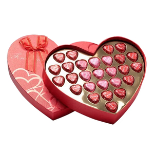 Thế Giới Nóng Bán Lãng Mạn Valentine Rose Flower Cấp Thực Phẩm Kẹo Trái Tim Rỗng Hình Dạng Sô Cô La Hộp Quà Tặng Cho Đám Cưới - Product Image 1