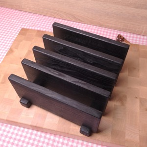 Juego de 4 Tablas de Cortar de Madera Oscura Hechas a Mano, Ideales para Restaurantes, Cafeterías, Ocasiones Especiales y Regalos, Juego de la India - Product Image 1