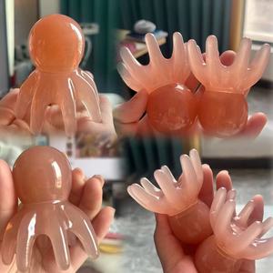 Peine de Masaje de Resina con Forma de Pulpo, Herramienta de Masaje para el Cuero Cabelludo, Portátil, con 8 Puntas, para Aliviar la Fatiga - Product Image 4