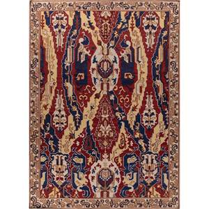 Tapis en laine tissés à plat bleus bédouins pour la décoration intérieure Adwl-23003 - Product Image 1