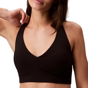 Sujetador Deportivo para Mujer Talla Grande con Escote Profundo en V y Espalda Cruzada, Tirantes Ajustables, Soporte Medio, para Gimnasio, Correr, Yoga, Antigolpes - Product Image 1