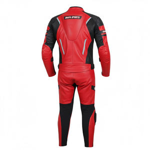 Combinaison de moto en cuir véritable de haute qualité en cuir durable avec panneaux Costumes de moto en cuir de course automobile de marque - Product Image 2