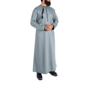 Hombres Thobes hombres Daffah musulmán thobe brillante personalizado pecho forcejeo pecho bordado Daffah Jubba personalizado Thobes - Product Image 2
