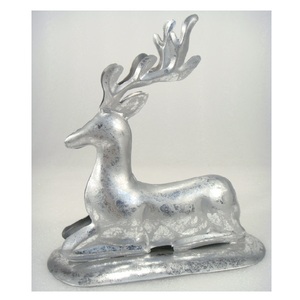 Black Color Aluminium <b>Reindeer</b> With Base <b>Christmas</b> Ornament For Home Living Room <b>Christmas</b> Table Top Decorative Item - Product Image 5