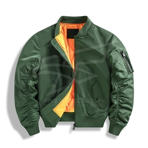 Custom Bomber <b>Jackets</b> Wholesale Personalized Embroidery Logo Unisex Fashion Varsity <b>Flight</b> <b>Jacket</b> Manufacturer - Product Image 2