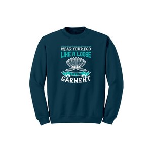 Sweat-shirt en coton mélangé Style décontracté Bouddha Thèmes Imprimer 12 Options de couleur 260-280 GSM Placement de conception personnalisable pour l'hiver - Product Image 3
