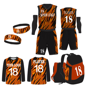 Kits complets de basket-ball uniforme chemise maillot sans manches respirant 100% polyester vente en gros OEM Service personnalisé unisexe basket-ball - Product Image 6