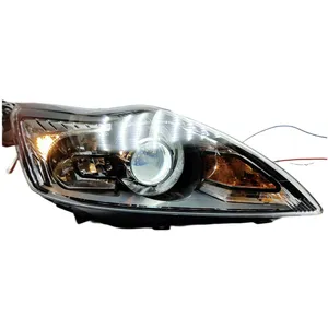 Convient pour Ford Classic Focus 2009-2014 Ensemble de phares Retrofit New LED Dual Lens Xenon Headlamps