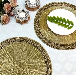 High Quality Luxury Handmade Embroidery Eco-Friendly Wedding Home Decorative Table Mat <b>Placemat</b> - Product Image 1