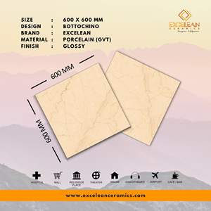 กระเบื้องผนังพอร์ซเลนเคลือบผิวกันลื่นขนาด60x60ซม. ดีไซน์ล่าสุดเป็นมิตรกับสิ่งแวดล้อม - Product Image 2