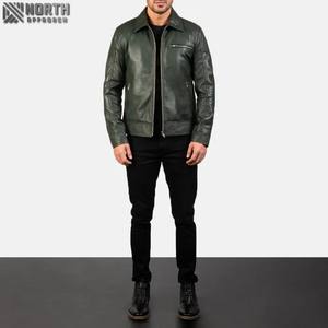 Brown Genuine Leather Men Fashion <b>All</b> Sizes With Custom Logo And Label High Quality Jacket For Men Product - Product Image 6