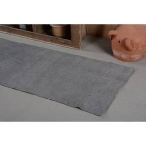 Tapis Vintage en Laine Turque Minimaliste Gris Large Zone 27 X 11.3ft Abstrait Rectangle Couloir Motif Latex Soutenu pour la Décoration Intérieure - Product Image 4