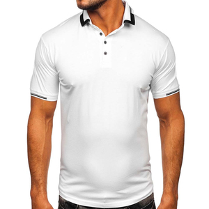 Polo para Hombre, Camisa de Manga Corta, Informal, Deportiva, Moda, Verano, Algodón, Regular, Fitness, Color Sólido, Impresión Personalizada - Product Image 1