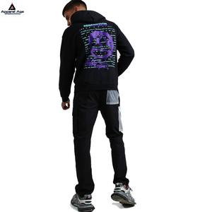 Sudadera con capucha unisex para hombre con estampado serigrafiado Hip Hop gráfico 100% algodón manga larga pulóver sudadera para ropa de calle - Product Image 3