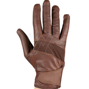 Gants d'équitation antidérapants en cuir d'hiver professionnels légers à doigts complets Design personnalisable quantité minimale de commande bas unisexe - Product Image 2