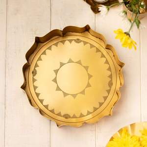 Bols de service en laiton doré de haute qualité, vaisselle artisanale de luxe pour une salle à manger élégante et une décoration intérieure raffinée - Product Image 4