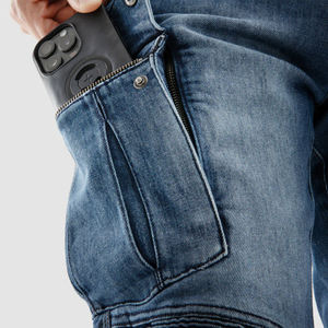 Pantalones Vaqueros Casuales de Alta Calidad para Hombre, Diseño Desgastado Moderno para Ropa Urbana y Motociclismo - Product Image 1