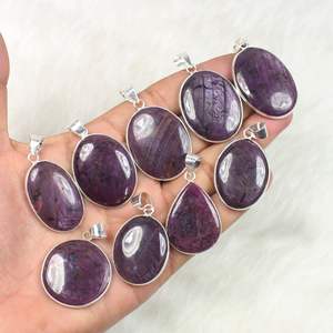 ชุดจี้พลอยทับทิมรูปดาวธรรมชาติประกายหายากสำหรับจี้แฟชั่นขายปลีกและจี้ - Product Image 4