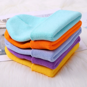 Bonnets en tricot personnalisés en acrylique avec tout type de bonnet d'hiver de couleur Logoc personnalisé - Product Image 2