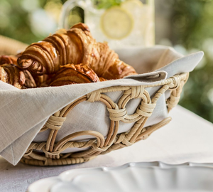 Bol de service en osier tissé à la main décor de présentation de repas naturel produits vietnamiens en gros écologiques - Product Image 5