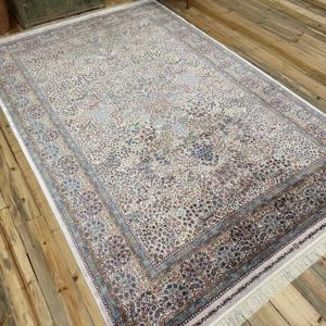 Tapis vintage 6,4 x 9,9 pieds, grand tapis turc, tapis oriental bleu et rouge - Product Image 2