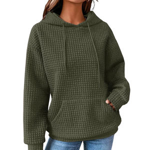 Ventes en gros de sweats à capuche pour femmes de haute qualité, à manches longues, décontractés, imprimés sur mesure, en molleton respirant pour la salle de sport - Product Image 1