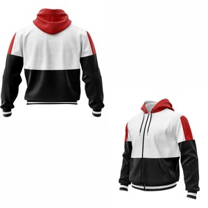 Sudadera con capucha y cremallera personalizable al por mayor con estampado digital, tejido polar, diseño de moda invernal único - Económico al por mayor - Product Image 3