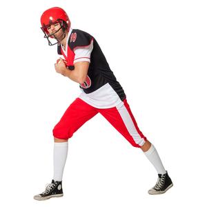 ชุดเครื่องแบบทีมอเมริกันฟุตบอลชุดเสื้อผ้าทอลายทแยงวัสดุโพลีเอสเตอร์แบบระบายอากาศสำหรับทุกเพศพร้อมชื่อทีมที่กำหนดเอง - Product Image 1