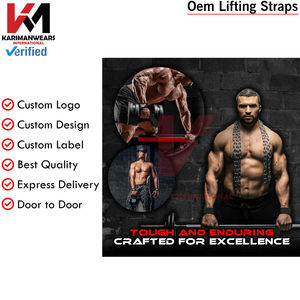 Correas de Levantamiento de Pesas para Gimnasio, Agarre Fuerte, Soporte para Muñecas, para Entrenamiento de Fuerza y Peso Muerto - Product Image 5