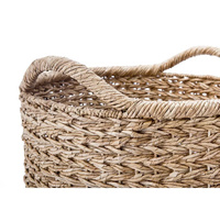 Vietnam naturel jonc de mer ventre panier écologique Durable multi-fonctionnel décor à la maison pliable plante Pot fleur panier herbe