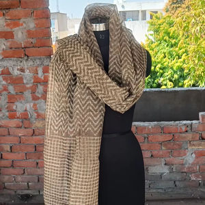 Venta al por mayor Kota Doria bloque impreso Dupatta precio asequible indio Dupatta estilo muy tradicional Dupatta - Product Image 1