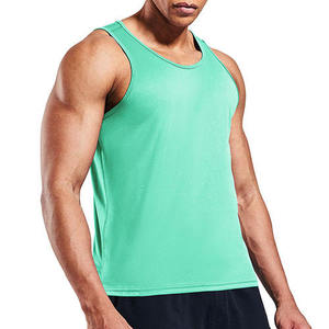 New Design Wholesale Active Wear Men's Tank Top Regular Fit Sleeveless Knitted Breathable High Quality Gym Tank Tops - Product Image 2
