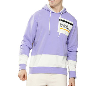 <b>Men's</b> 100% Cotton Fleece <b>Hoodies</b> Breathable Pullover Streetwear Pocket Plain Dyed <b>Lined</b> Regular Fit Custom Color Design for - Product Image 2