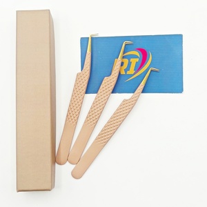 Pinzas para Pestañas de Volumen Mega Volumen, Color Personalizado 0.07, Fabricación de Pestañas, Acero Inoxidable Antiestático, Venta al por Mayor - Product Image 2