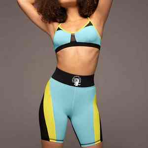 UNIQUE GYM WEAR Eco-Friendly Anti-Wrinkle Breathable Quick Dry High Waist <b>Booty</b> Scrunch Biker <b>Shorts</b> Solid <b>White</b> Women - Product Image 2