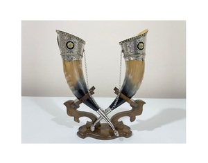 Cornes à boire personnalisées de la meilleure qualité, style Viking, pour mariage religieux, cadeau d'anniversaire pour témoin, gravées, polies, écologiques - Product Image 4