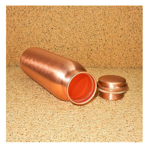 Nuevo diseñador superior transparente pulido con la botella de agua de cobre puro de Metal más vendida con tapa para Yoga y gimnasio utensilios de cocina y vasos - Product Image 3