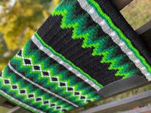 Western Show Horse Saddle Blanket Diseño de Nueva Zelanda Manta de sillín de lana hecha a mano Top Wool Saddle Pad Size - Product Image 3