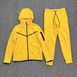 Conjunto de sudadera y pantalones de chándal personalizables 2025 | Chándal de estilo apilado | Ropa de calle de moda Sudadera de dos piezas para hombres y mujeres - Product Image 3