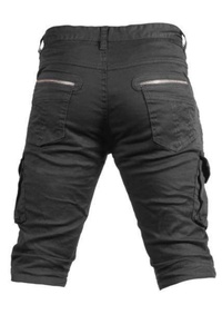 Men High Quality Customized Colors Grey Cotton Slim Fit Cargo Shorts <b>Mid</b> Waist Casual Style Drawstring Closure Breathable Quick - Product Image 4