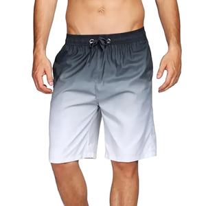 Shorts de bain à motif dégradé tendance pour hommes Shorts de plage imprimés en 3D colorés Mode estivale Vacances Shorts de surf - Product Image 2